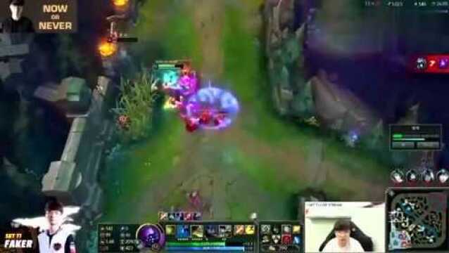 Faker:残血花式秀走位,卡密儿:求求你别秀了