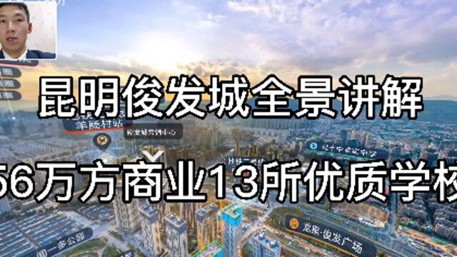 昆明12年开盘到现在的4000亩大盘讲解,学校太多了