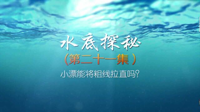 【水底探秘第21集】小漂能将粗线拉直吗?