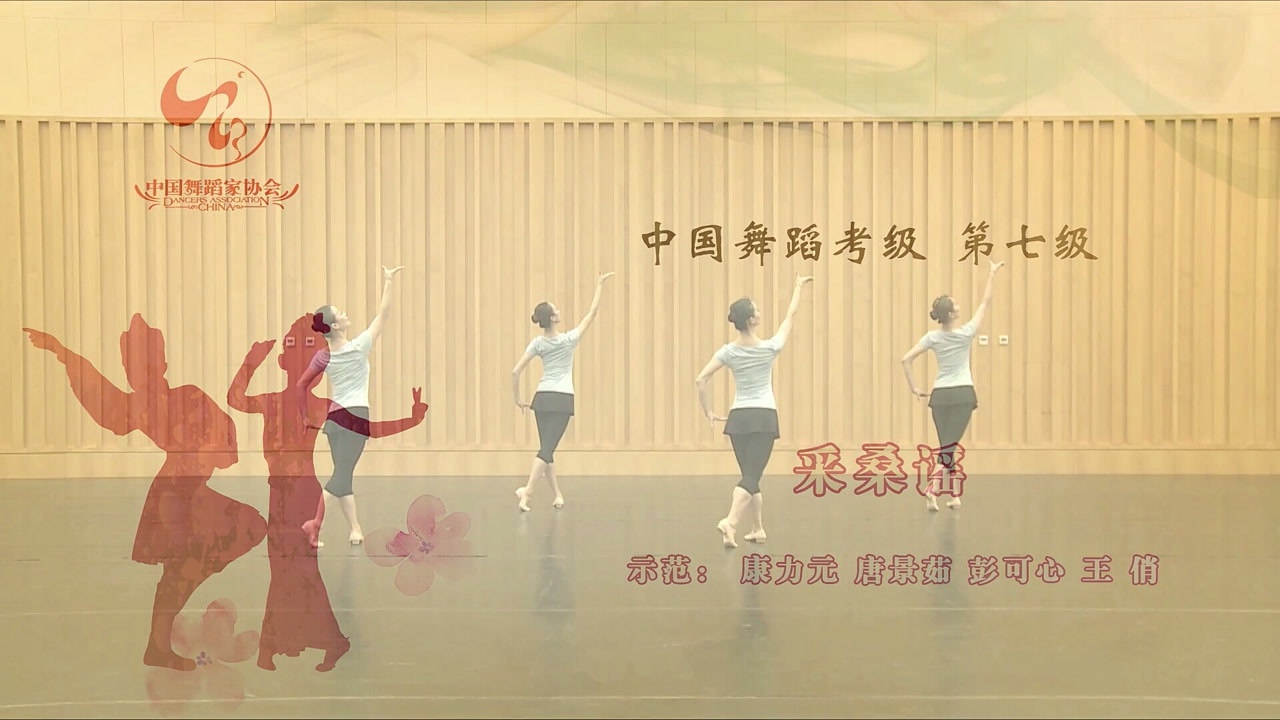中国舞蹈家协会舞蹈考级第七级采桑谣舞蹈教学舞蹈考级舞蹈家协会中国