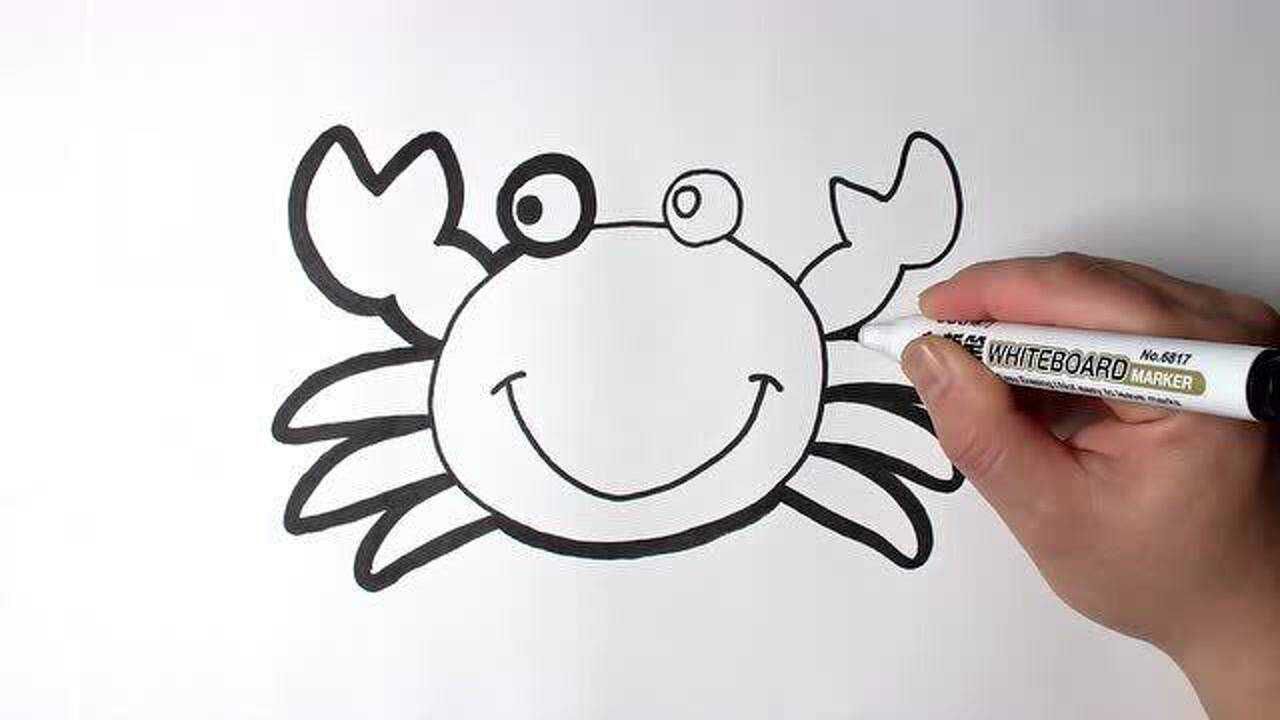 儿童绘画色彩想象力启蒙,给螃蟹涂上漂亮的颜色