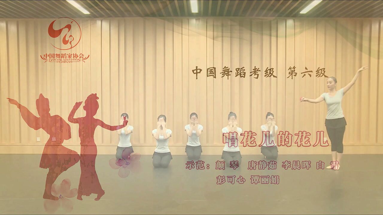 中国舞蹈家协会舞蹈考级第六级唱花儿的花儿舞蹈教学舞蹈考级舞蹈家