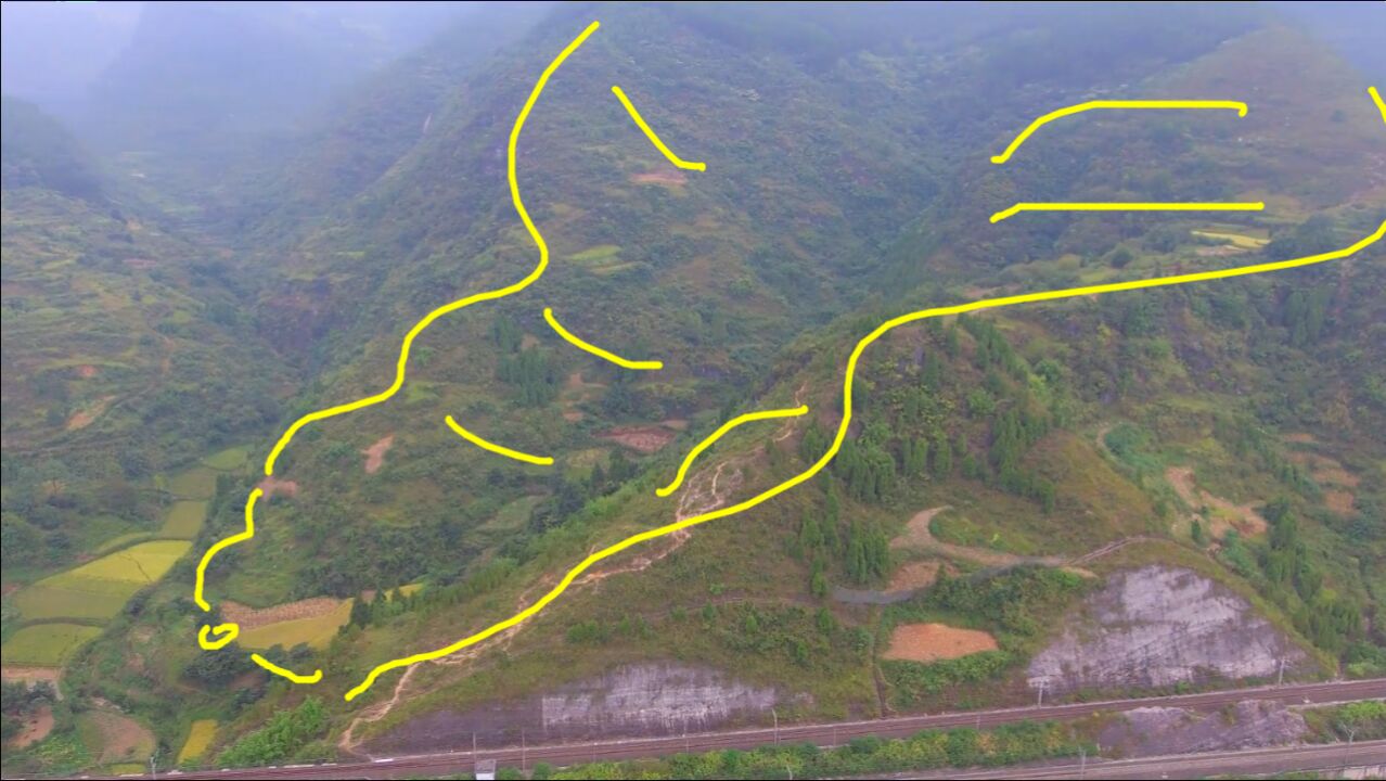 山形地貌独特景色别致独一无二的风水宝地