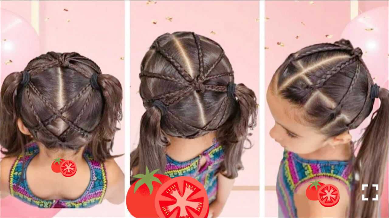 儿童两个麻花辫发型图片