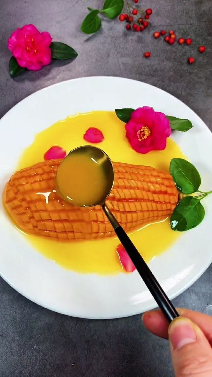 木瓜最好吃做法:橙汁木瓜!