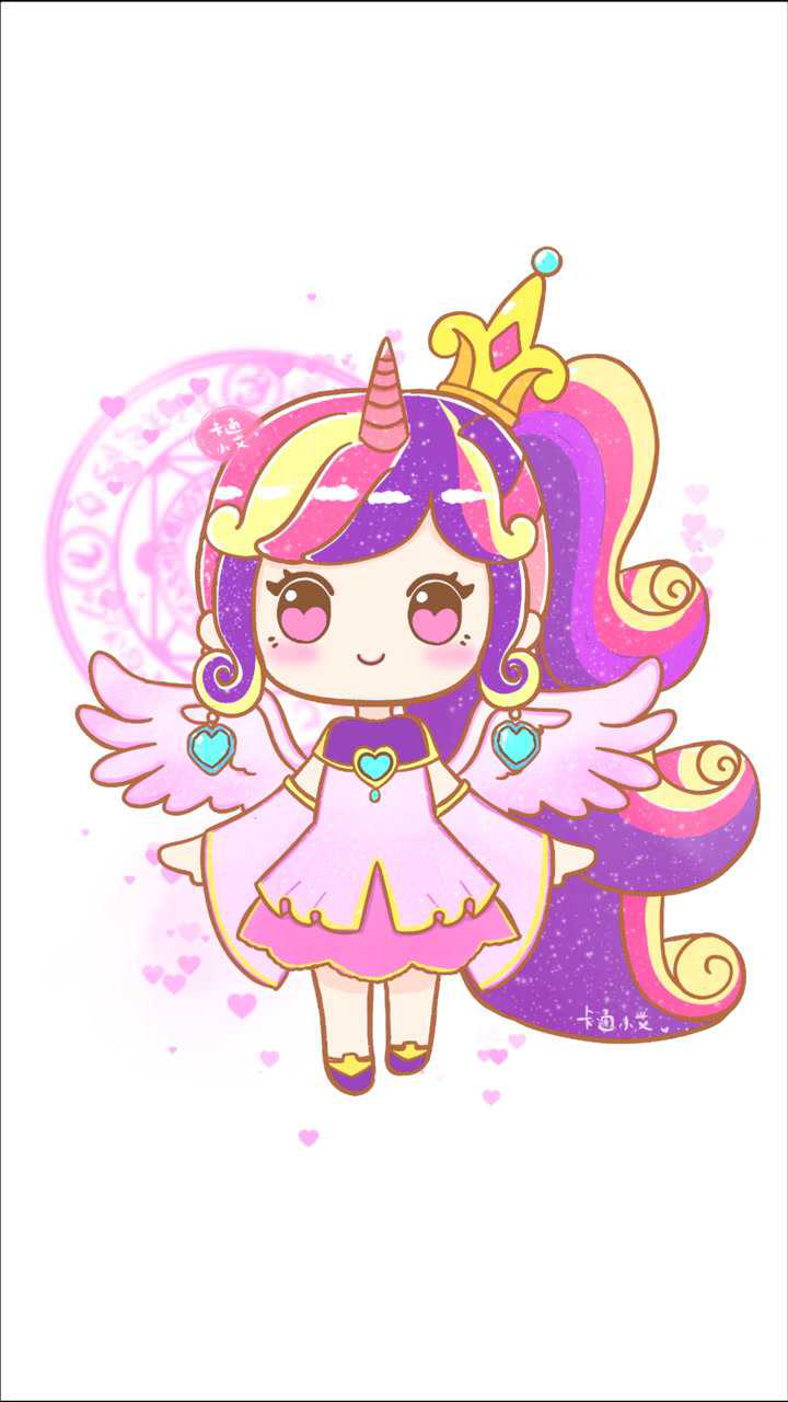 迷你小马宝莉音韵公主女孩装画画教程超萌卡通简笔画