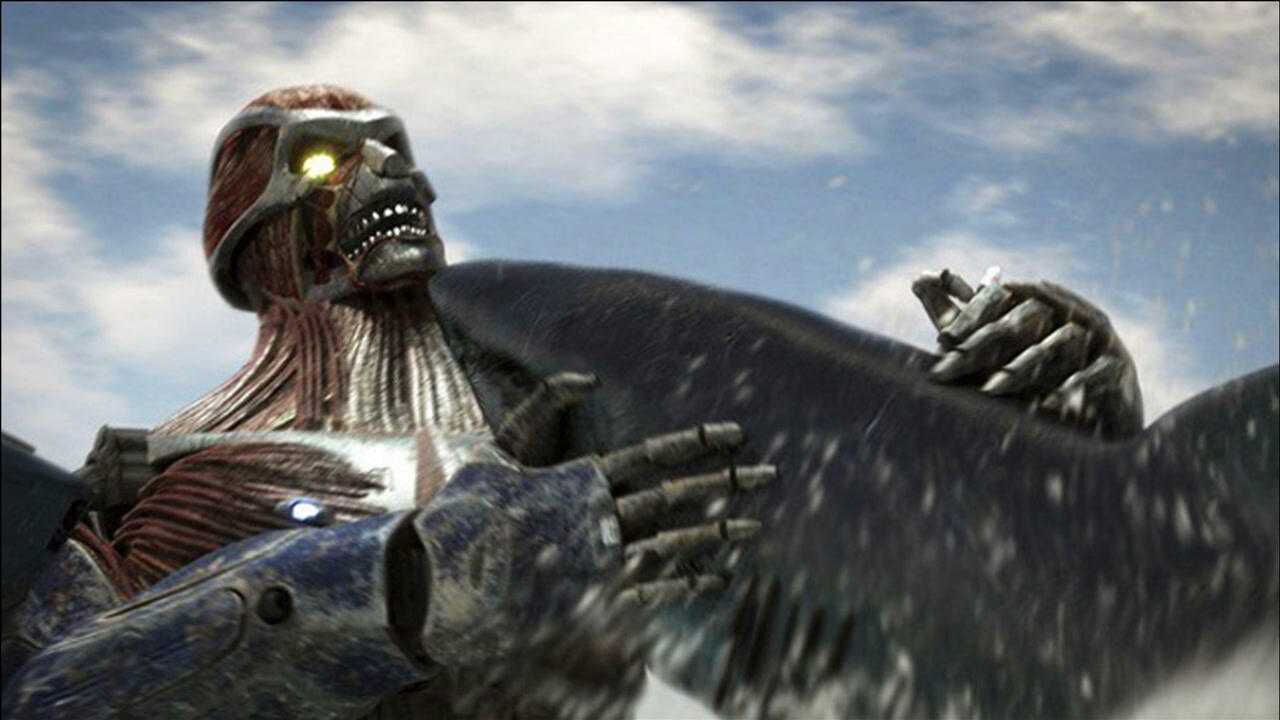 史前鲨鱼疯狂袭击人类为了消灭它人类造出进击的巨人科幻片