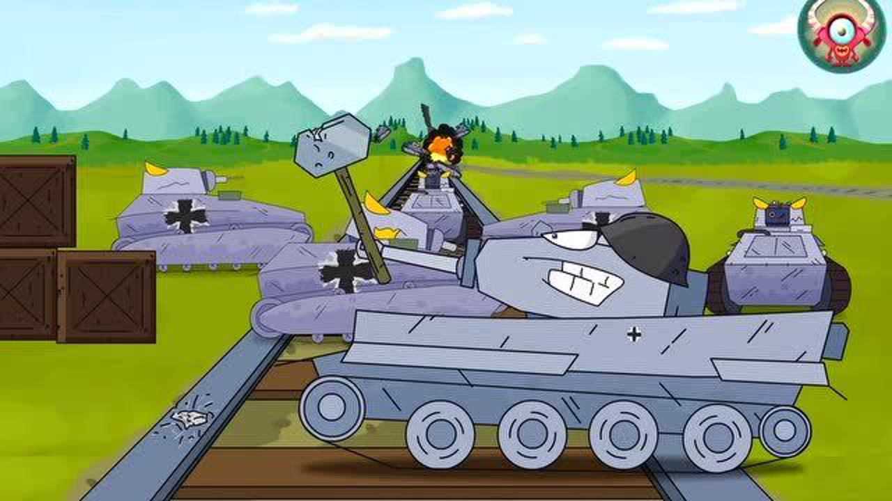 坦克大战:火车坦碾压无数小坦克