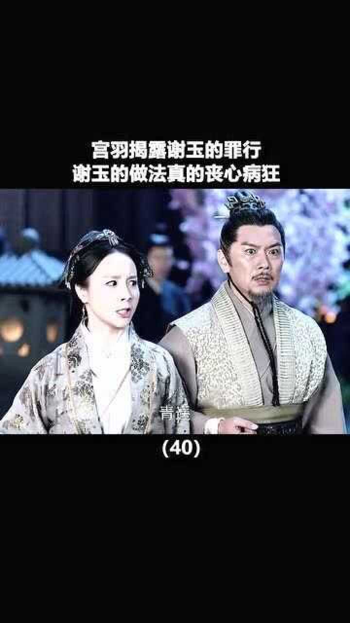 琅琊榜宫羽揭露谢玉罪行谢玉的做法真的是丧心病狂