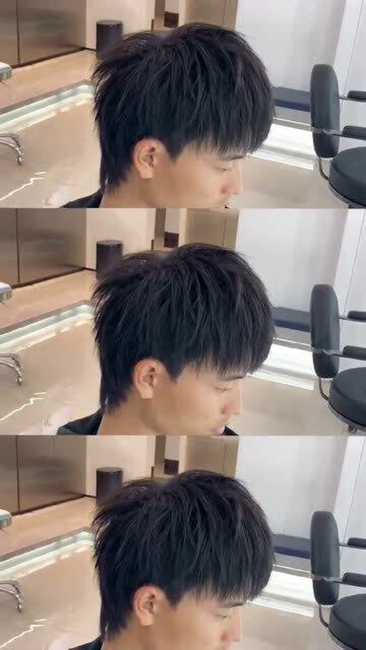 学生党发型02男士小狼尾