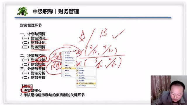 2021中级财管视频课程 1.3 财务管理环节