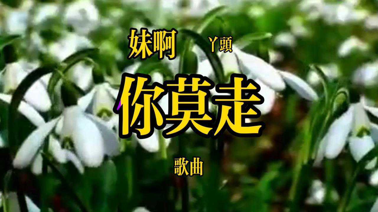 倾听好听的歌曲《妹儿啊,你莫走》