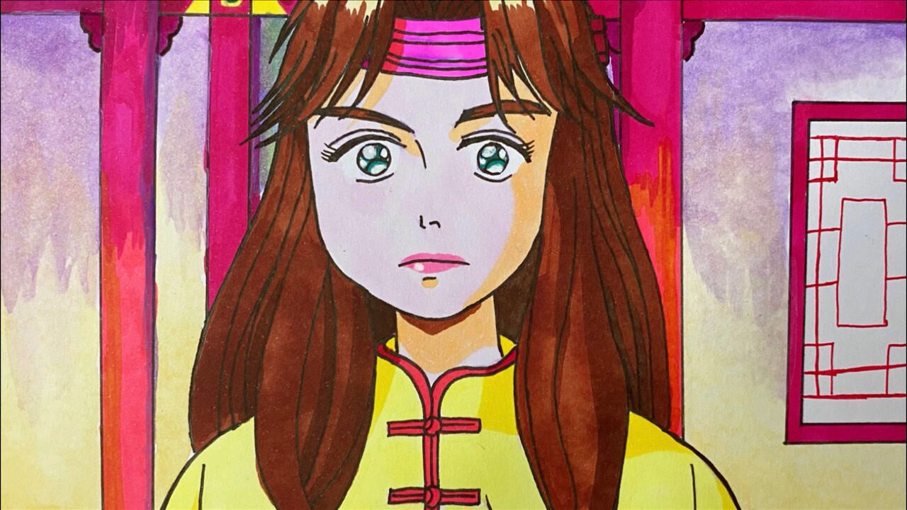 手绘中华小当家|小当家姐姐,随便找来画,反正不知道叫什么名字