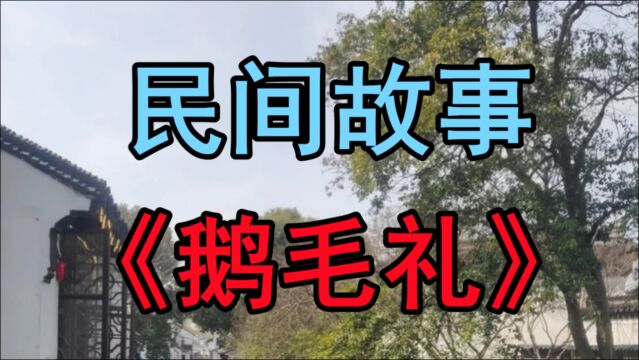 民间故事《鹅毛礼》送礼送鹅毛不一定都是情意重,还差点丢了性命