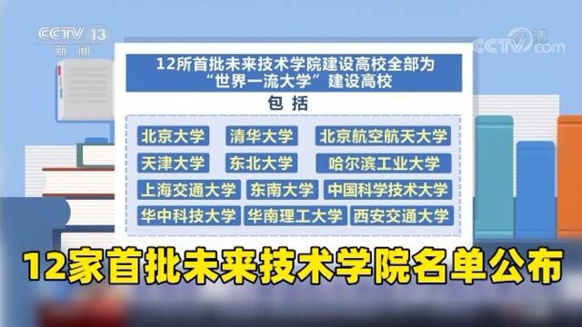 教育部:12家首批未来技术学院名单公布