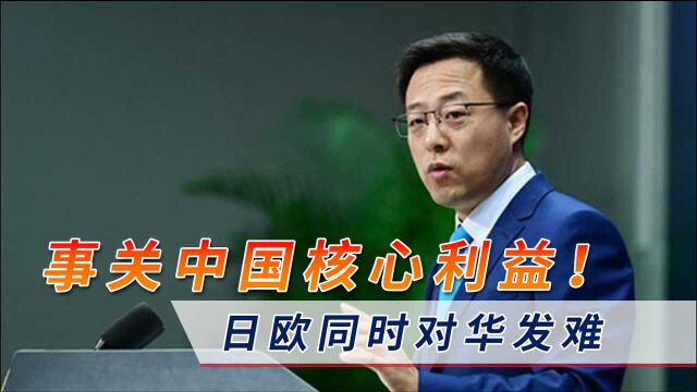 想强逼中国低头?事关中方核心利益日欧同时动手,两部门严厉表态