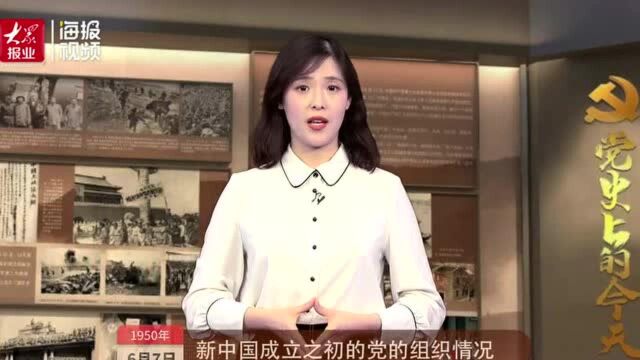 党史上的今天丨新中国成立之初的党组织情况