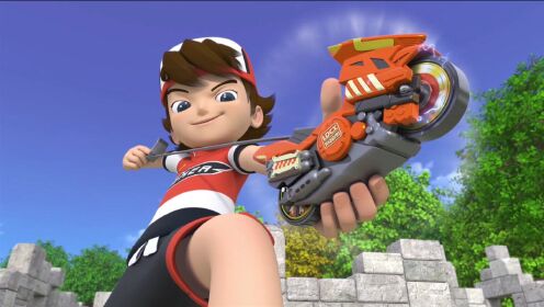 魔幻陀螺5:小灵借用炽热豪侠打出音速二号,支援小东