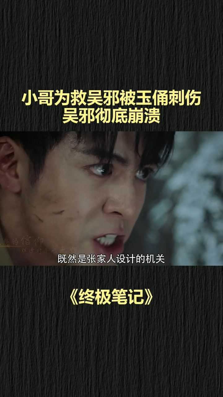 这一瞬间小哥该有多疼,这次换吴邪来照顾小哥了,#终极笔记