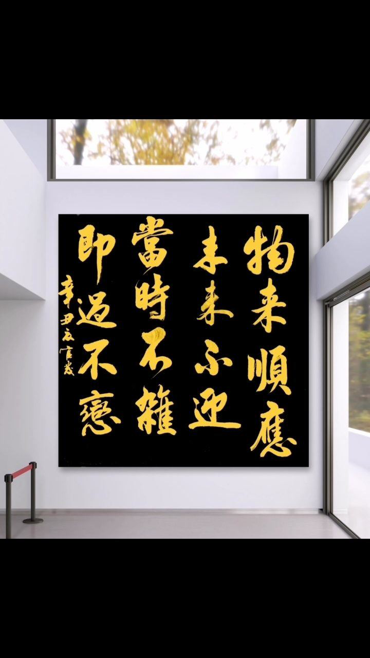 物来顺应,未来不迎,当时不杂,即过不恋