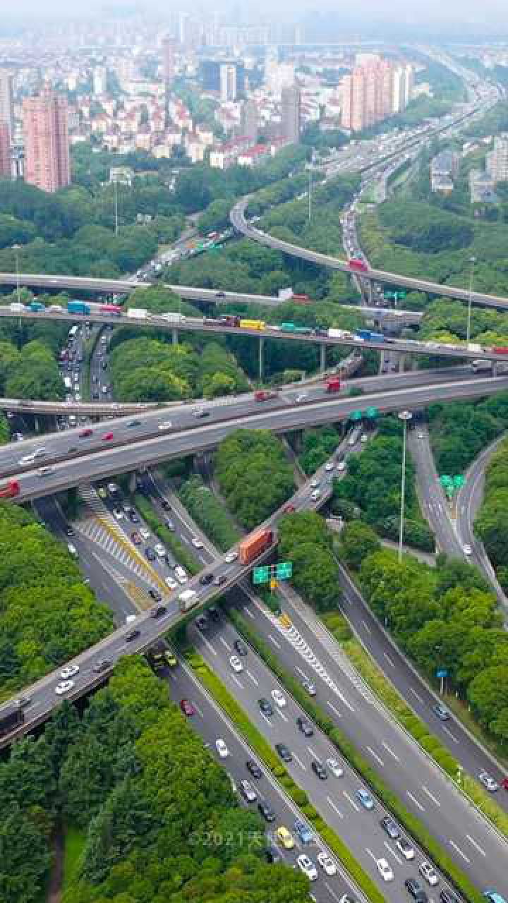 上海最大立交桥,莘庄立交