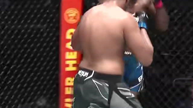 UFC拉斯维加斯31:纳西门托笼边组合拳强力输出,TKO阿兰博多特