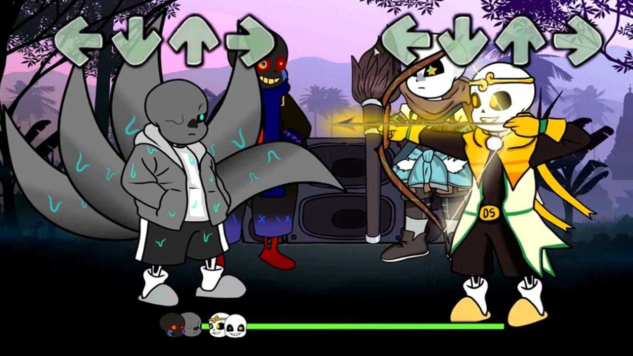 《黑色星期五之夜》之传说之下:梦魇sans vs 美梦sans!_腾讯视频