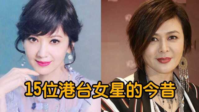 15位港台女星的今昔,李若彤30年未变,赵雅芝关之琳相差太大