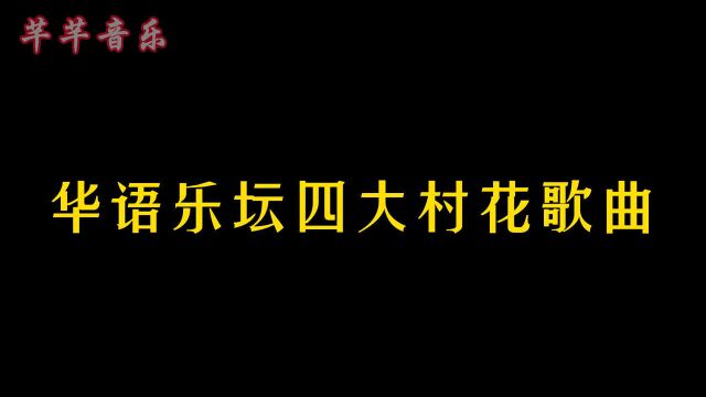 华语乐坛国民四大村花歌曲#是不是男人心里都会有个谁