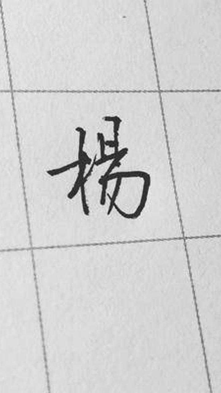 杨字的几种超帅写法你是哪一种写法手写