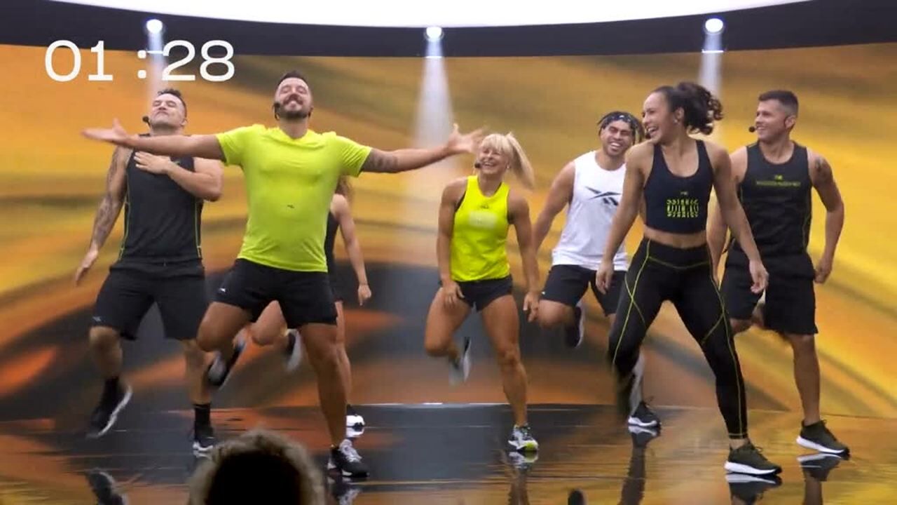 莱美bodyattack第113期有氧操高冲击操健身视频减脂瘦身减肥团操课程