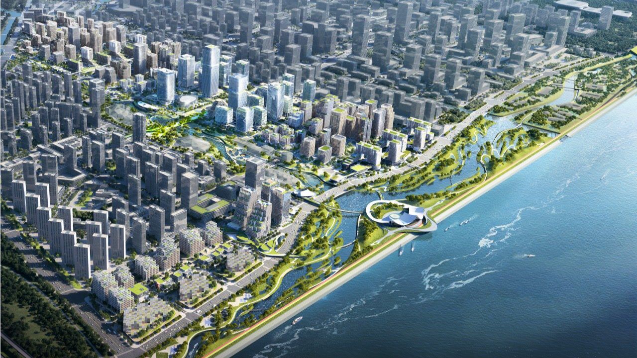 钱塘湾未来总部基地城市设计国际竞赛 - 中建院