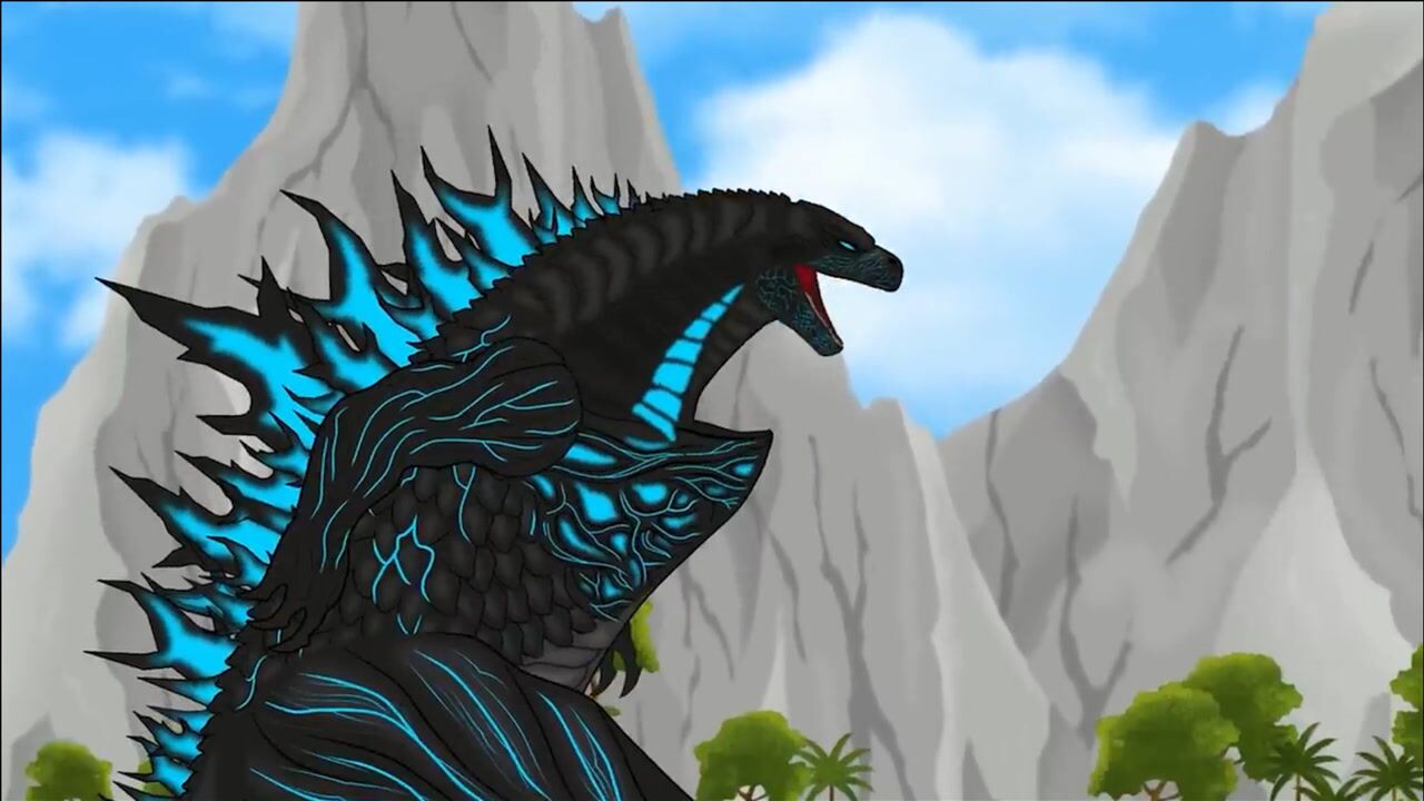 新传奇哥斯拉一声怒吼,就把四只变异巨兽征服_腾讯视频