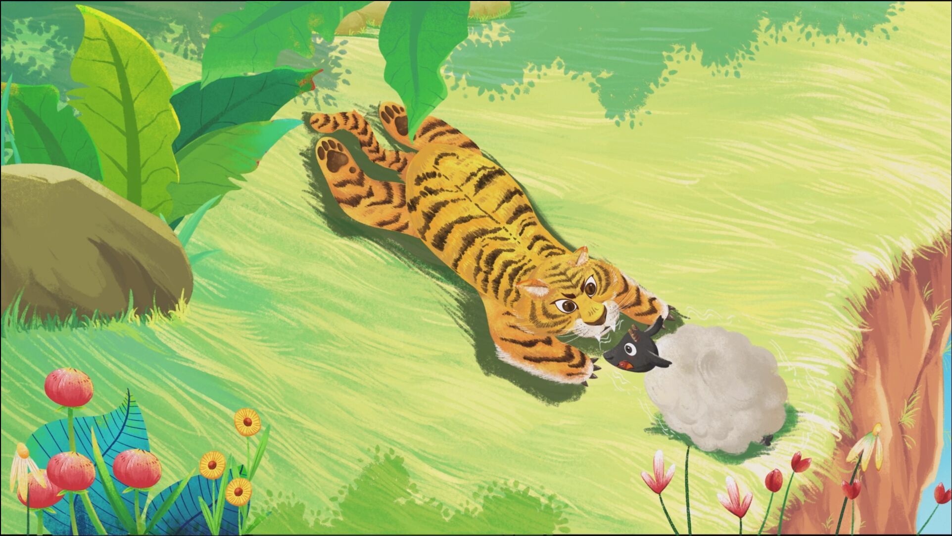 成语趣猜猜羊入虎口看故事学成语