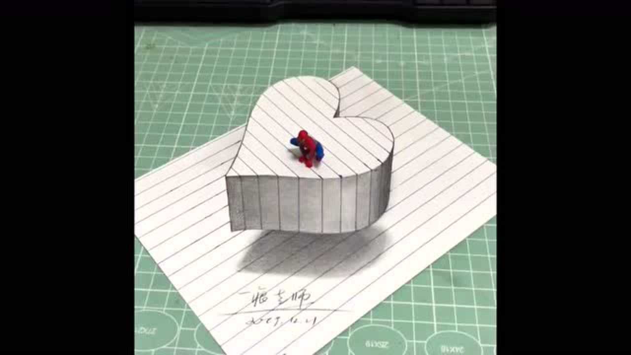 手把手教你画出以假乱真的3D立体画_腾讯视频