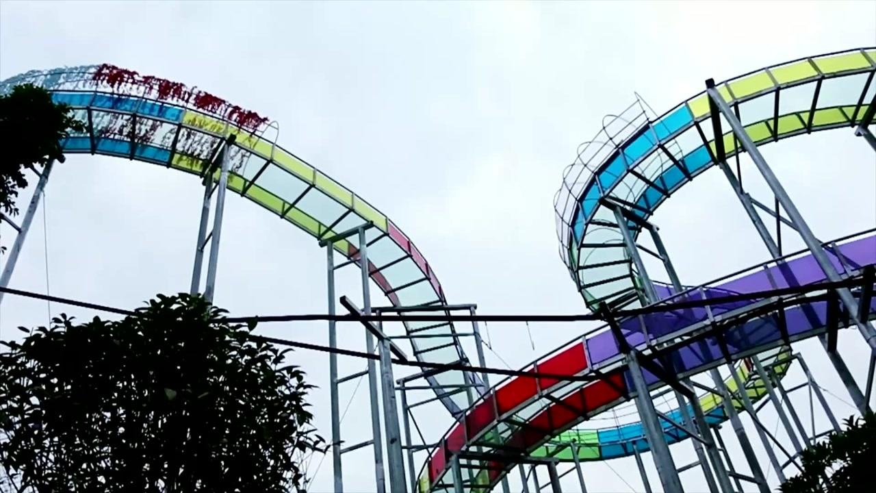 黔江黔龙公园高空漂流