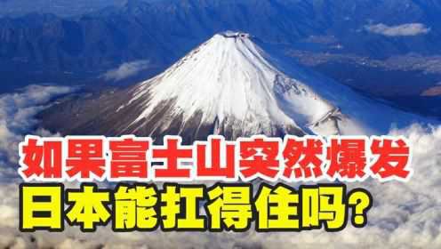 沉睡300年的富士山，如果突然爆发，日本能扛得住吗？