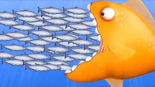 美味深蓝 第10集 小金鱼终于成为海底霸主，吃掉了鲸鱼也吃掉了人类的飞机！