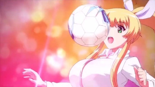 女生踢起足球来这么胸的嘛?