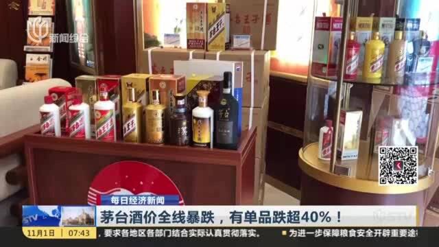 茅台酒价全线暴跌,有单品跌超40%