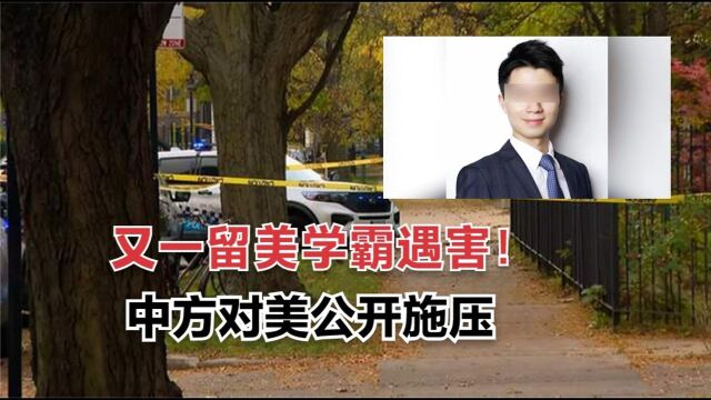 24岁中国留学生在美遇害,当街遭抢身中数枪,中领馆敦促美方严查