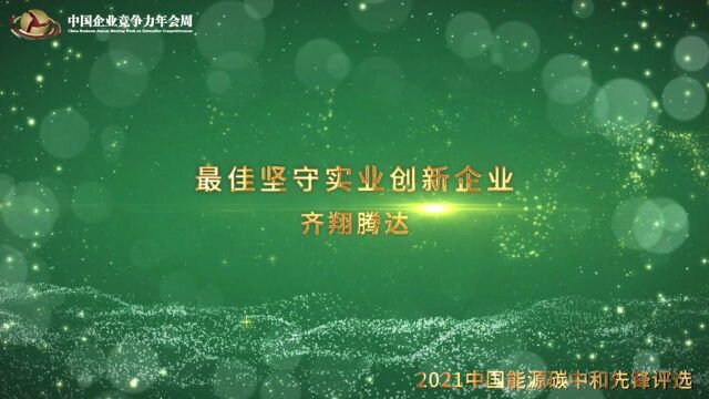 2021年度最佳坚守实业创新企业齐翔腾达