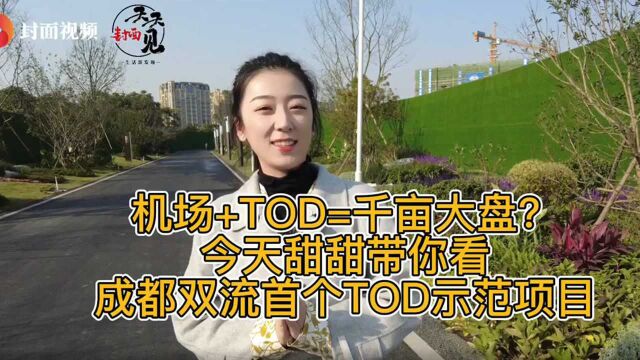 “机场+TOD”?今天甜甜带你看 成都双流首个TOD示范项目