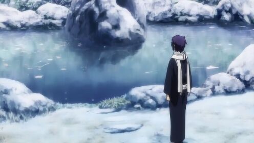 薄樱鬼雪华录：千鹤看到斋藤一个人站在雪中，于是千鹤上前搭话她很好奇