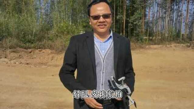 航拍!广西平武高速公路新建思旺镇二级公路和思旺江大桥