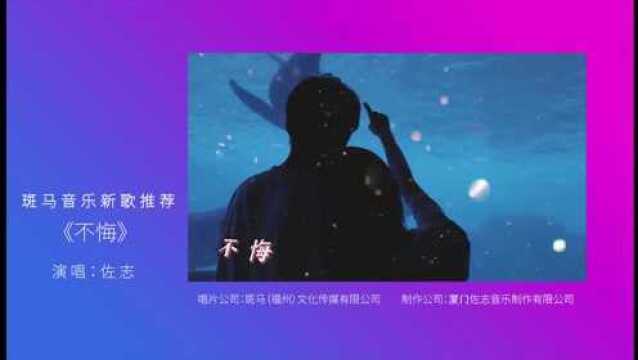 斑马音乐新歌推荐《不悔》演唱:佐志