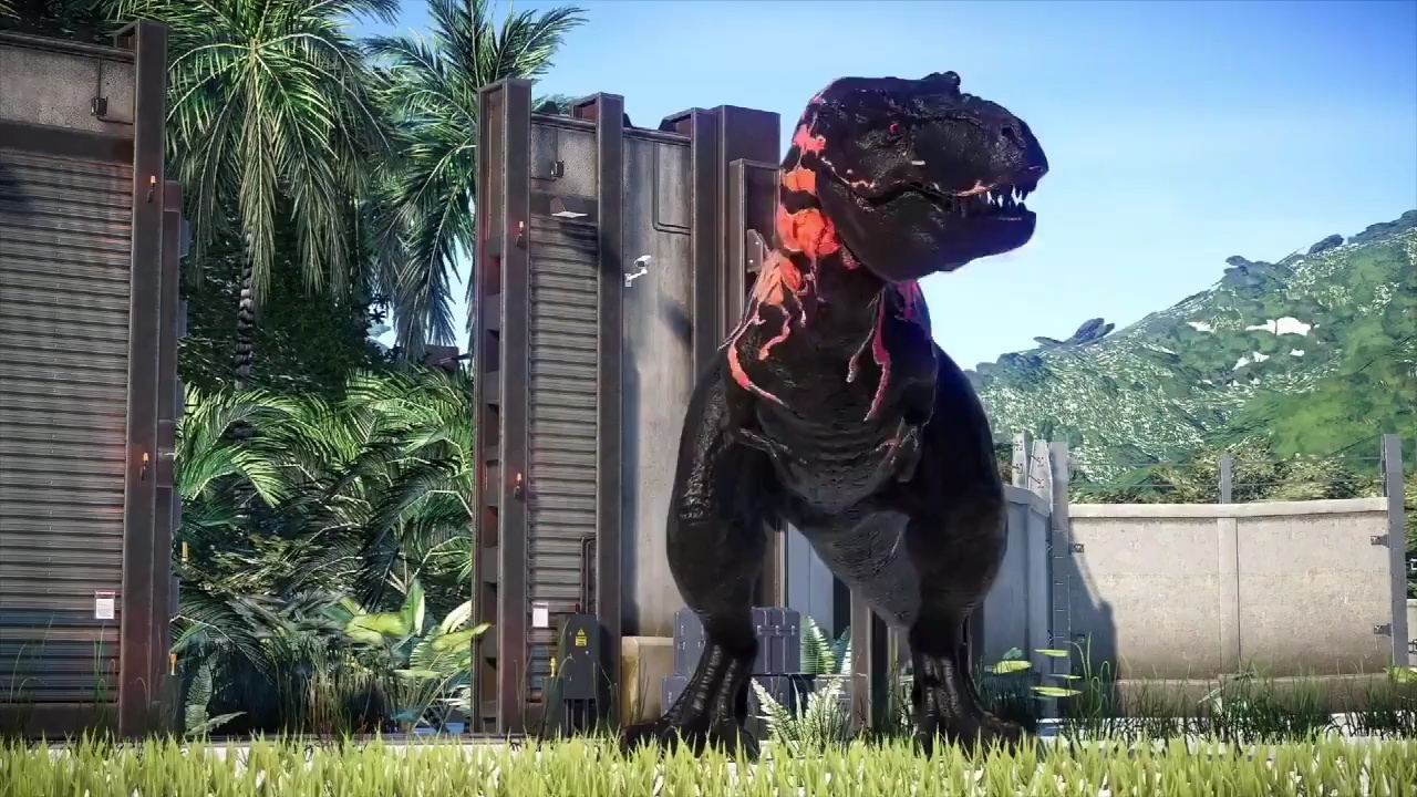 花斑霸王龙相互撕咬