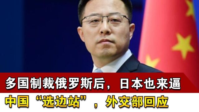 多国制裁俄罗斯后,日本也来逼中国“选边站”,外交部回应