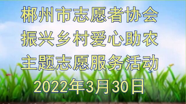 郴州市志愿者振兴乡村爱心助农活动2022.3.30