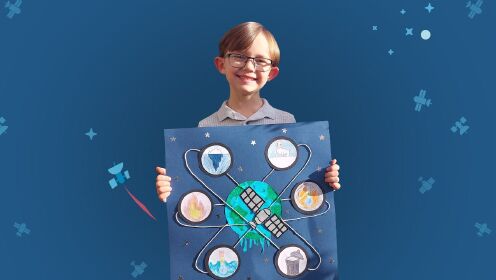 6岁小男孩为英国第一颗卫星发射设计了新LOGO